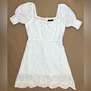 For All Mankind Eyelet Lace Babydoll Dress